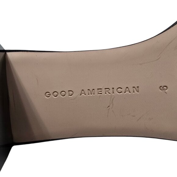 Good American Square Toe Ombre Block Heel Slide Sandals Sz 6 - Picture 8 of 9